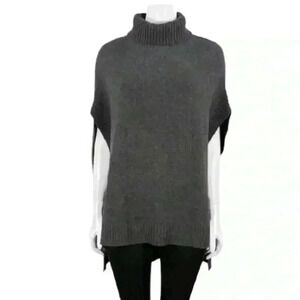 BCBG MaxAzaria Sleeveless Oversized Boxy Cowl Neck Sweater Green Size XS/S